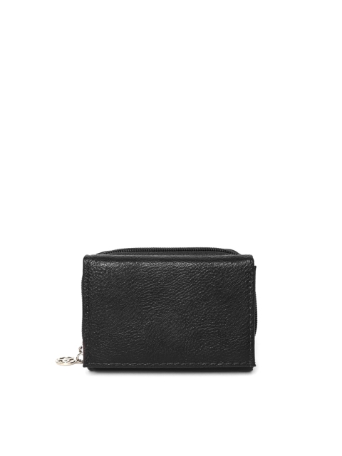 

Lino Perros Women Black Textured Wallet