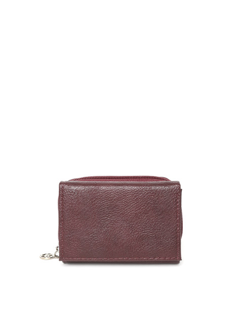 

Lino Perros Women Maroon Textured Wallet