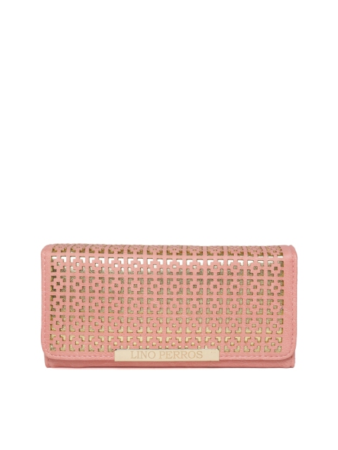 

Lino Perros Women Peach-Coloured Cut-Out Wallet
