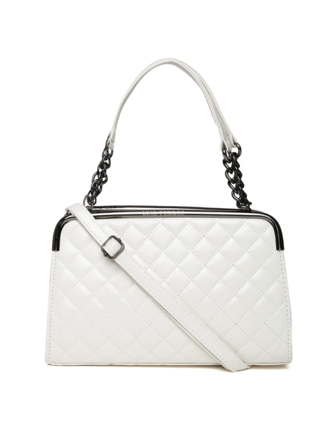 

Lino Perros Off-White Quilted Shoulder Bag with Sling Strap