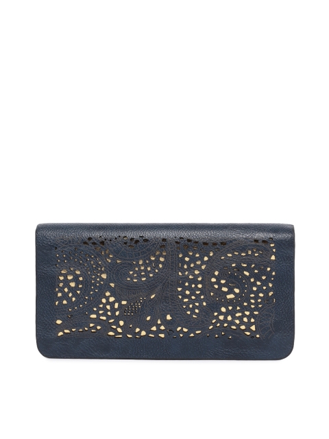 

Lino Perros Women Blue Solid Zip Around Wallet