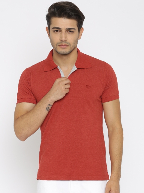 

Sports52 wear Men Red Solid Polo T-Shirt