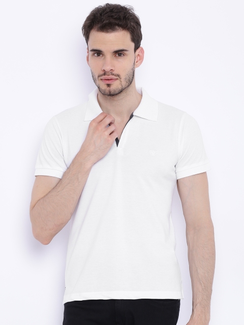 

Sports52 wear Men White Solid Polo T-Shirt