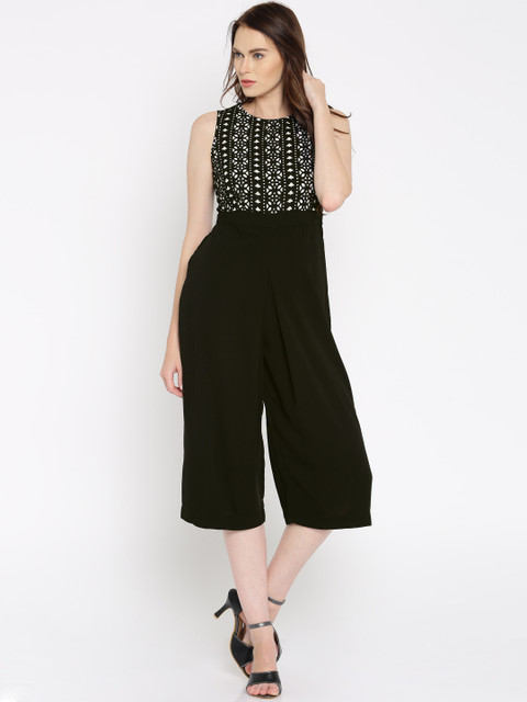 

109F Black Polyester Jumpsuit