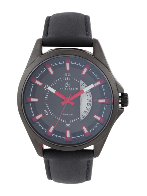 

Daniel Klein Premium Men Gunmetal-Toned Dial Watch DK10530-1, Metallic