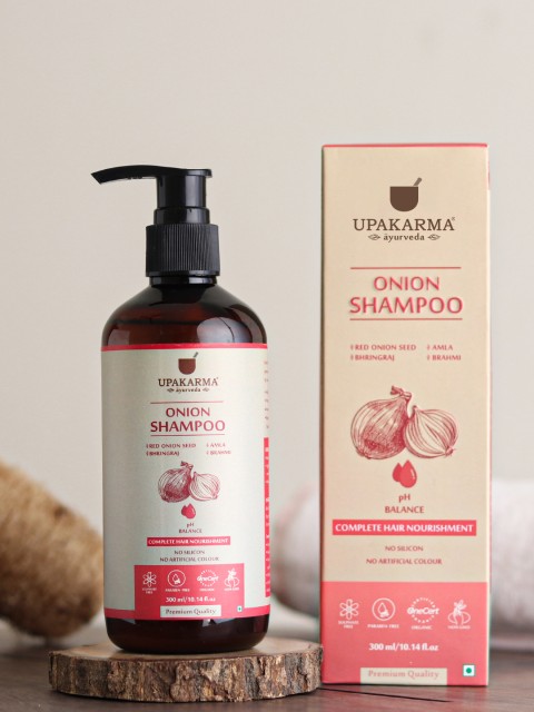 

UPAKARMA Onion Shampoo with Biotin and Plant Keratin for Healthy Hair 300ml, White