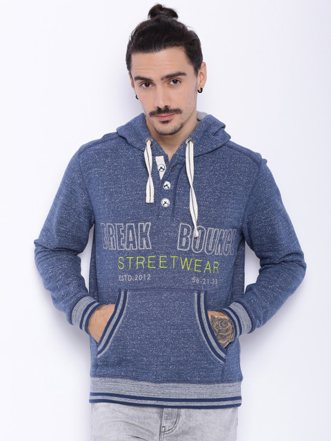 

Breakbounce Navy Hooded Sweatshirt, Navy blue