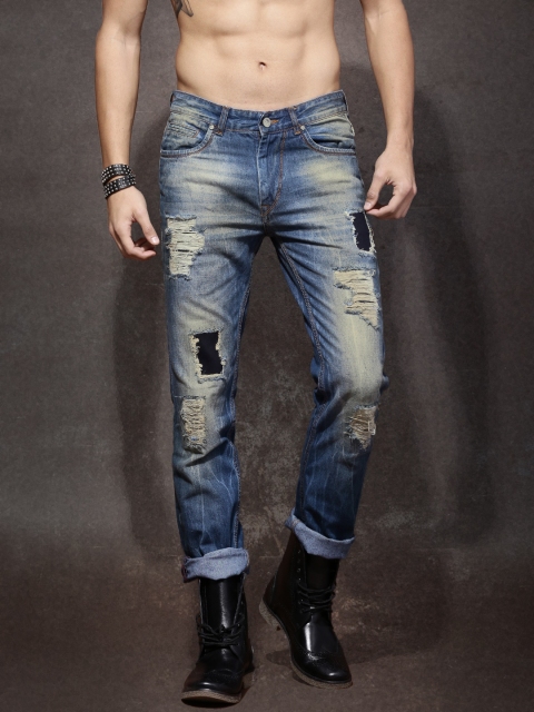 

Roadster Men Blue Slim Fit Mid-Rise Jeans