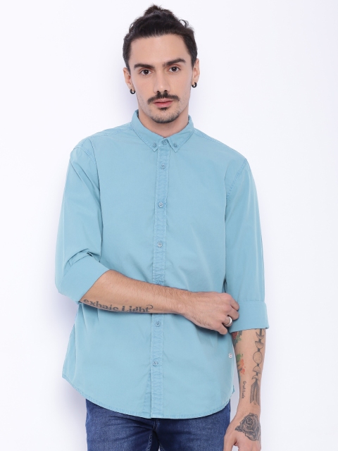

Breakbounce Blue Slim Fit Casual Shirt