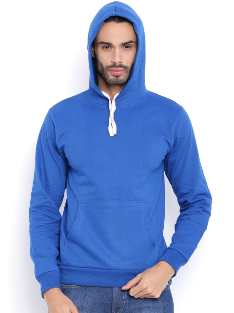 

Campus Sutra Blue Hooded Sweatshirt