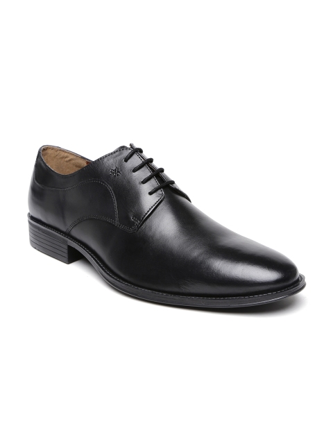 

Arrow Men Black Lewis Genuine Leather Derby Shoes