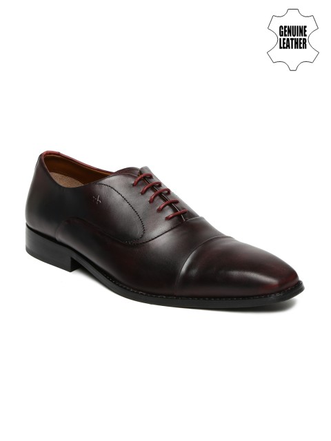 

Arrow Men Coffee Brown Genuine Leather Oxford Shoes