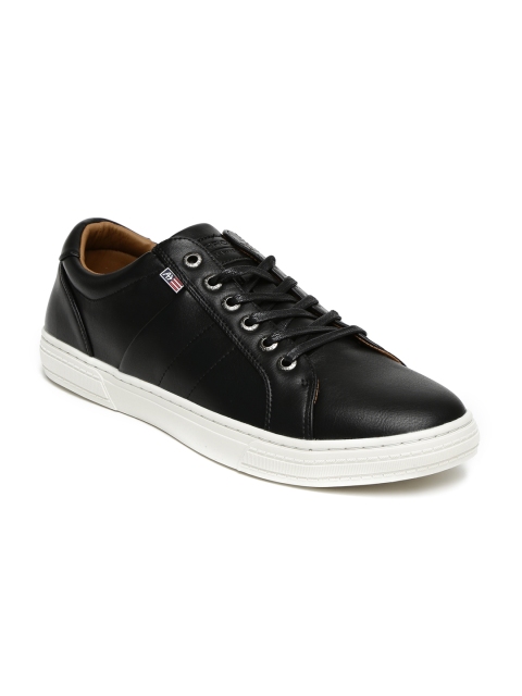 

Arrow Men Black Solid Regular Sneakers