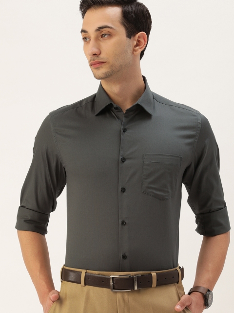 

IVOC Men Charcoal Grey Formal Shirt