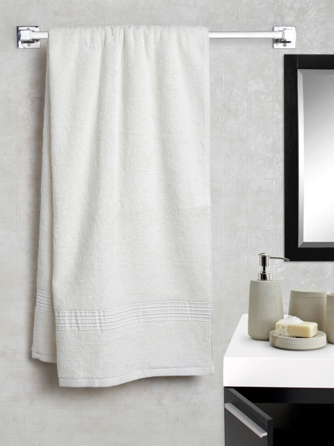 

ELLE DECOR Off-White Cotton 500 GSM Bath Towel