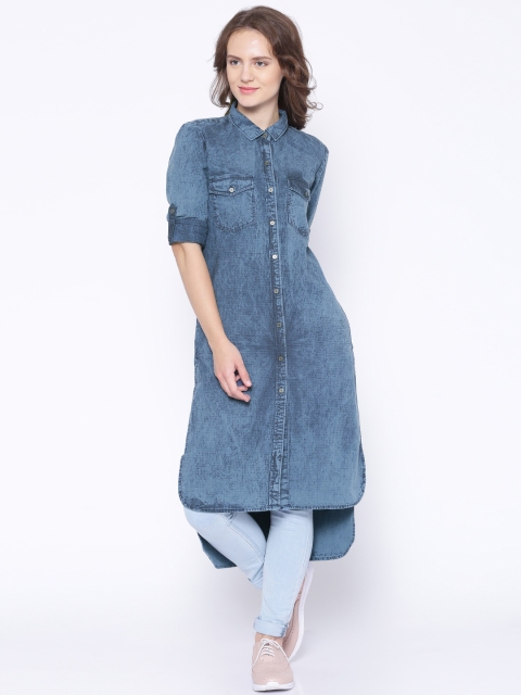 

Tokyo Talkies Blue Denim Tunic