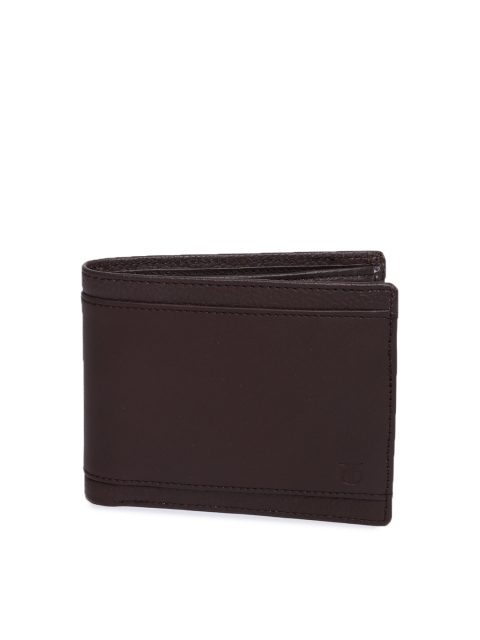 

Titan Men Coffee Brown Solid Two Fold Wallet