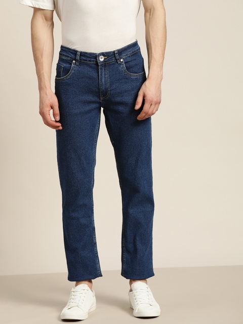 

ether Men Navy Blue Slim Fit Stretchable Jeans