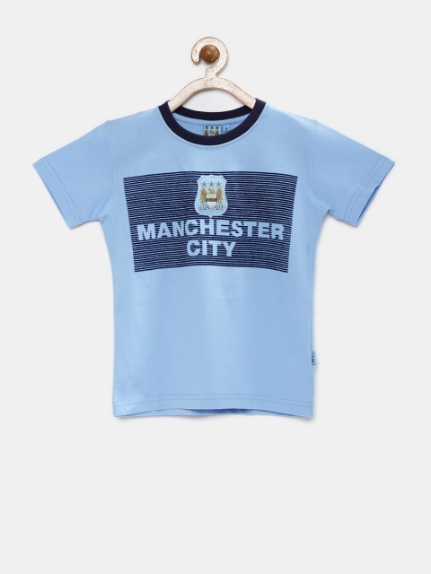 

Manchester City FC Boys Blue Flock Print T-shirt