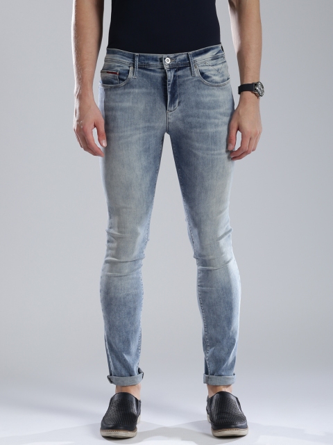 

Tommy Hilfiger Men Blue Skinny Fit Mid-Rise Clean Look Jeans