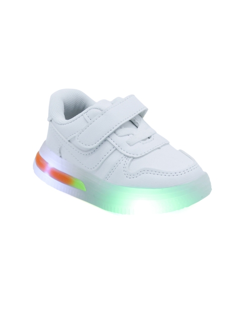 

FEETWELL SHOES Unisex Kids White Printed Sneakers