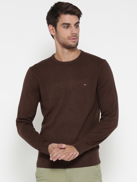 

Tommy Hilfiger Men Brown Solid Sweater