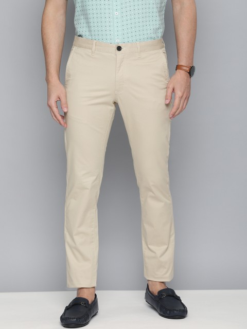 

Indian Terrain Men Off White Brooklyn Slim Fit Trousers