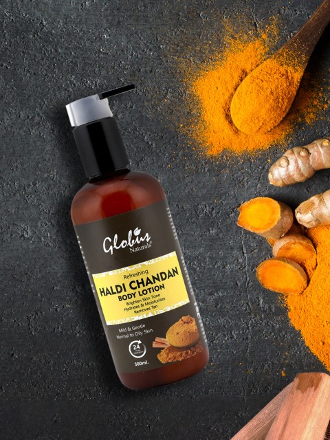 

Globus naturals Refreshing Haldi Chandan Body Lotion - 300 ml, Brown