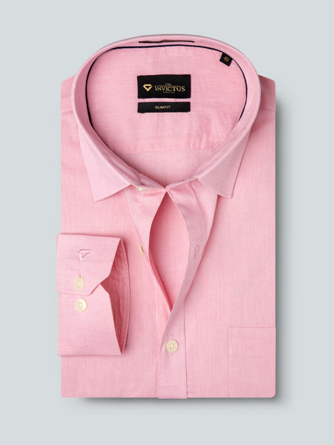 

INVICTUS Men Pink Slim Fit Opaque Formal Shirt