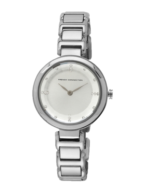 

FCUK Women Silver-Toned Dial Watch FC1219SMWJ, White