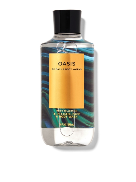 

Bath & Body Works Men Oasis 3-in-1 Hair-Face & Body Wash 295 ml, Blue