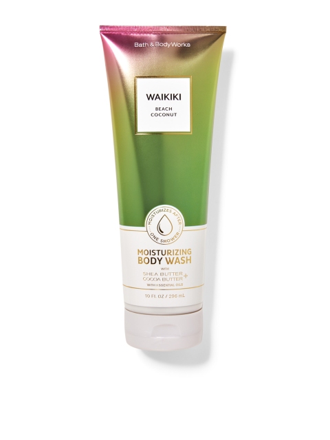 

Bath & Body Works Waikiki Beach Coconut Moisturizing Body Wash 296 ml, Green