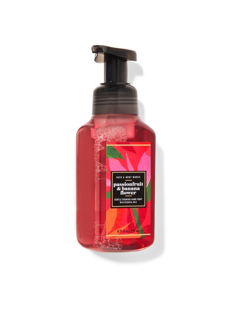 

Bath & Body Works Passionfruit & Banana Flower Gentle Foaming Hand Soap 259 ml, Red