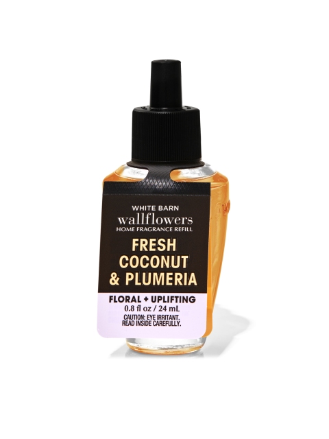 

Bath & Body Works Fresh Coconut & Plumeria Wallflowers Fragrance Refill 24 ml, Orange