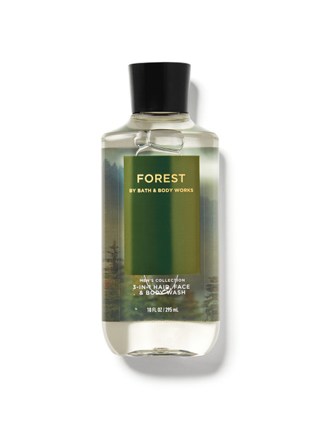 

Bath & Body Works Men Forest 3-in-1 Hair Face & Body Wash 295 ml, Green