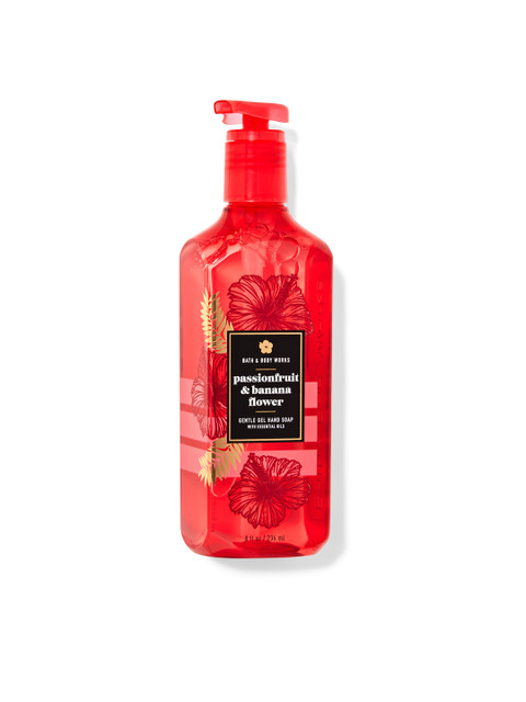 

Bath & Body Works Passionfruit & Banana Flower Gentle Gel Hand Soap 236 ml, Red