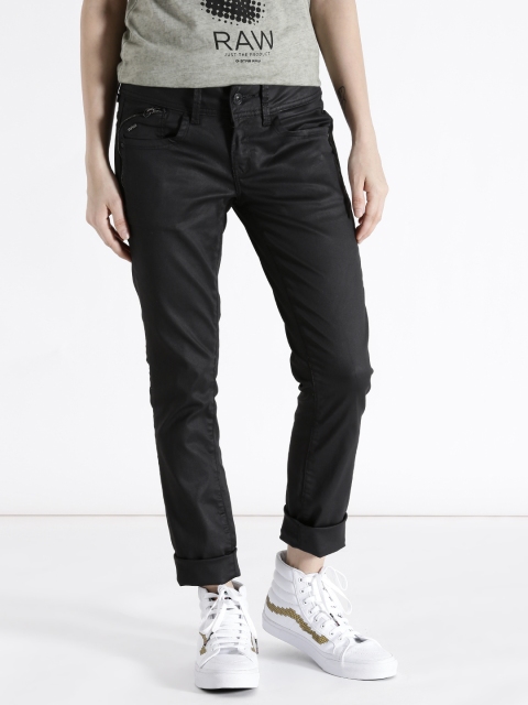 

G-STAR RAW Women Black Skinny Fit Stretchable Jeans