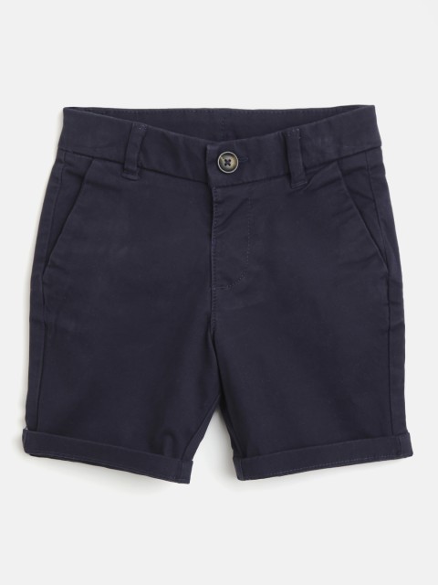

Marks & Spencer Boys Navy Blue Solid Sustainable Chino Shorts
