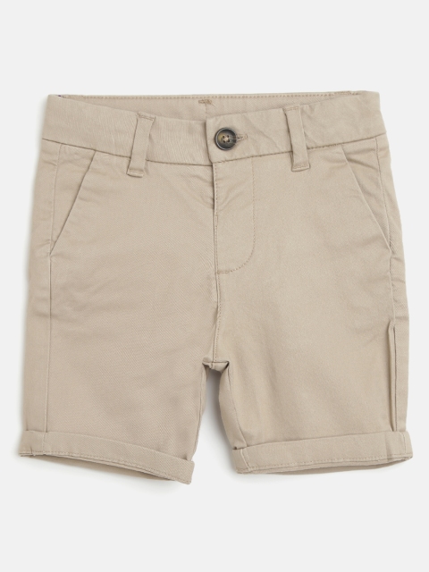 

Marks & Spencer Boys Beige Solid Sustainable Chino Shorts