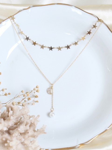 

Ayesha Gold-Toned Gold-Plated Layered Necklace
