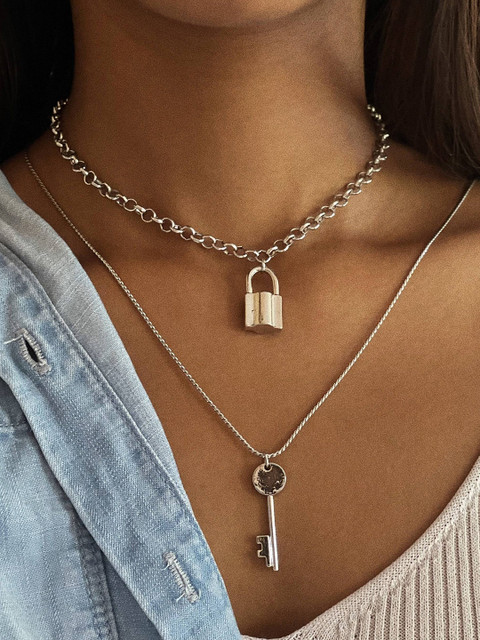 

Ayesha Silver-Plated Layered Necklace