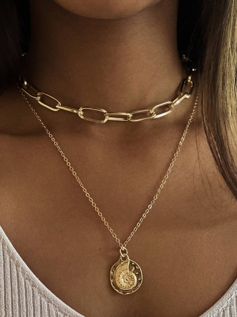 

Ayesha Gold-Plated Layered Necklace