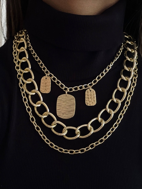 

Ayesha Gold-Toned Gold-Plated Layered Necklace
