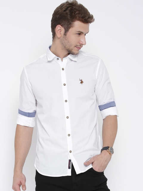 

U.S. Polo Assn. Denim Co. Men White Casual Shirt