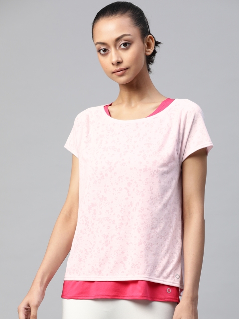 

Marks & Spencer Pink Self-Design Layered Regular Top