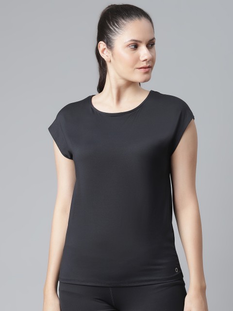 

Marks & Spencer Women Black Extended Sleeves T-shirt