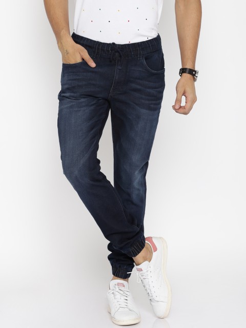 

U.S. Polo Assn. Denim Co. Men Navy Blue Jogger Fit Stretchable Jeans