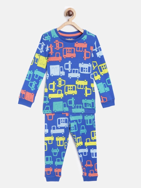 

Marks & Spencer Boys Blue & Yellow Printed Sustainable Pyjamas Set