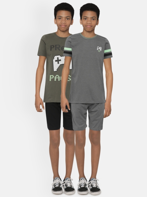 

Marks & Spencer Boys Pack of 2 Sustainable Shorts Set, Olive