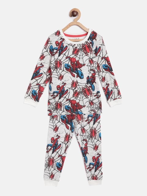 

Marks & Spencer Boys White & Red Spider Man Print Sustainable Pyjama Set